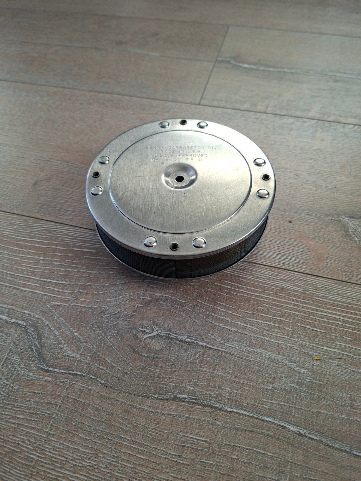 Mercruiser Bendix luchtfilter 4 barrel 6 inch flame arrester, Watersport en Boten, Bootonderdelen, Ophalen, Zo goed als nieuw