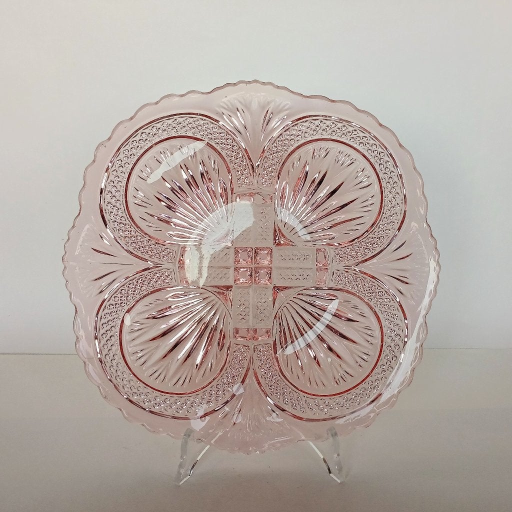 Schaal Carré Schreiber & Neffen Persglas Art Deco, Ophalen of Verzenden