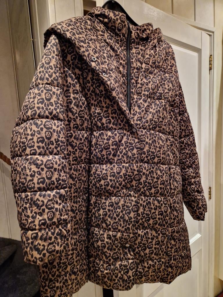 Ulla Popken jas maat 46/48 - Leopard print, Bruin, Maat 46/48 (XL) of groter, Ulla Popken, Ophalen of Verzenden