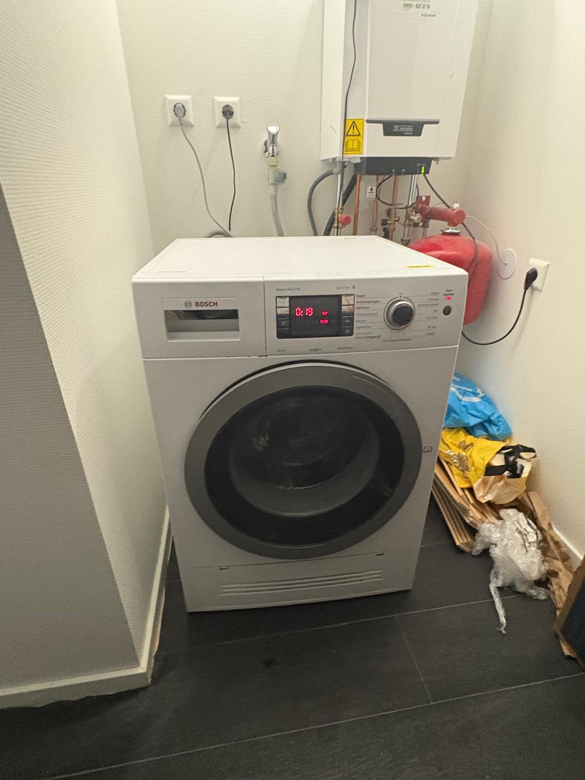 BOSCH WAS-DROOGCOMBINATIE 7-4 KG, Ophalen, Refurbished, 85 tot 90 cm, 1200 tot 1600 toeren