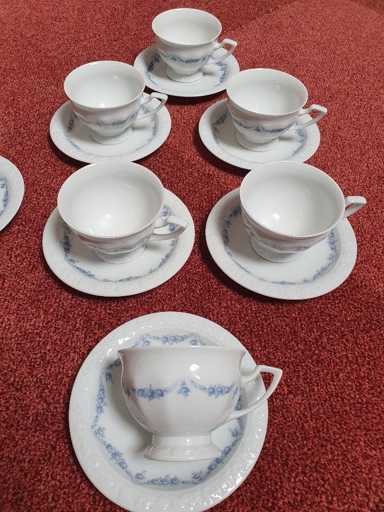 Rosenthal Maria blauw kop en schotels, Antiek en Kunst, Ophalen of Verzenden
