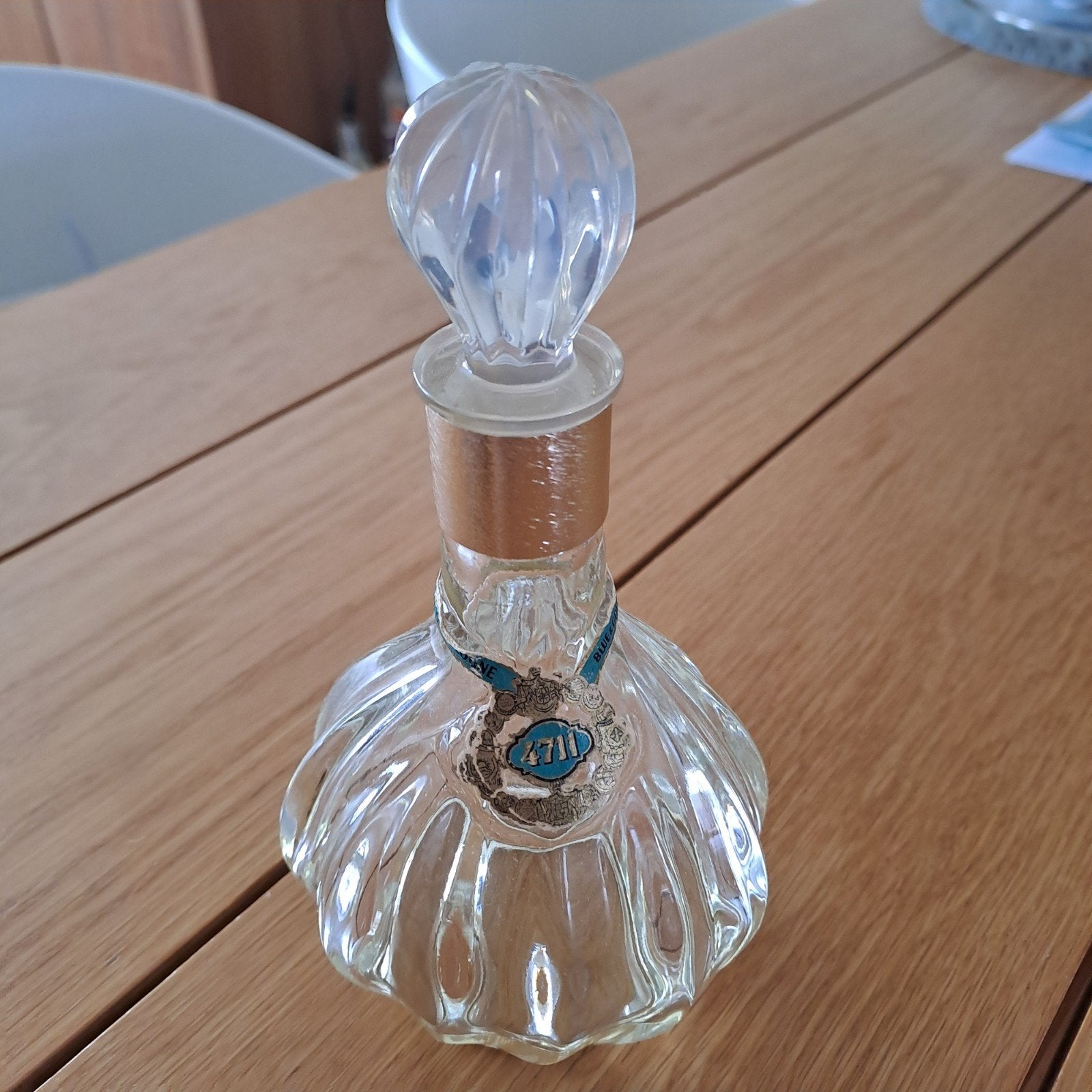 Vintage 4711 Eau de Cologne fles met stop, Antiek en Kunst, Ophalen of Verzenden
