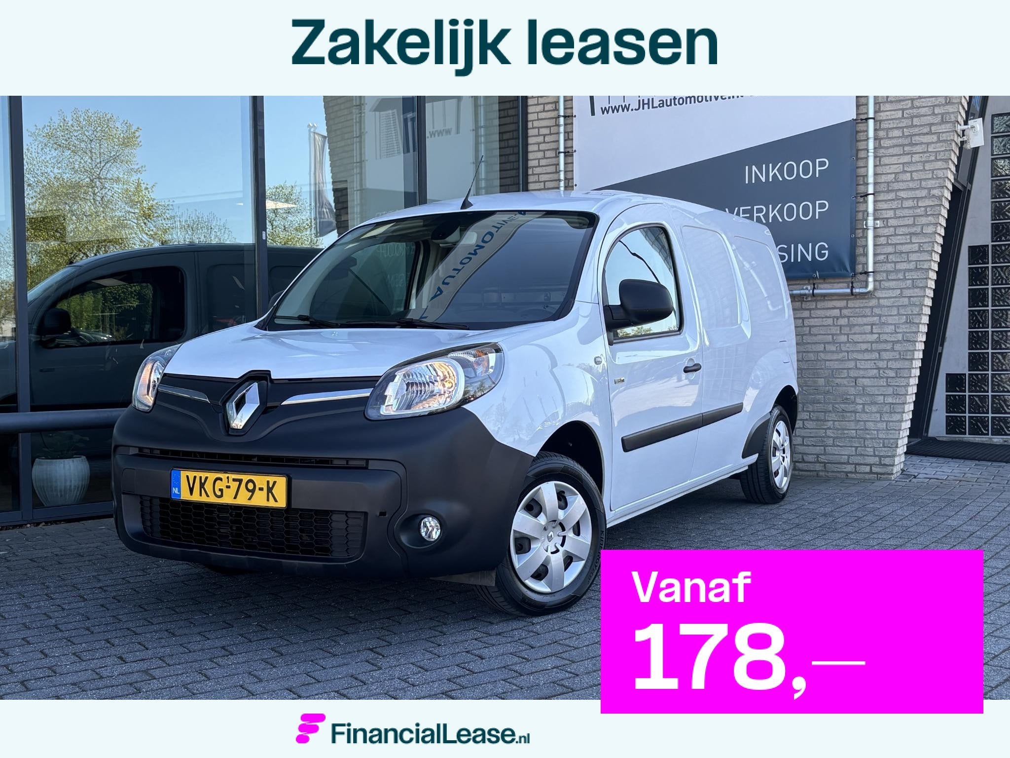Renault Kangoo Z.E. Maxi*KOOPACCU*A/C*CRUISE*CAMERA*, Stof, Gebruikt, 33 kWh, Wit