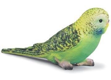 Schleich 14408 parkiet groen, dierfiguur, Ophalen of Verzenden, Zo goed als nieuw, Vogel, Beeldje of Figuurtje