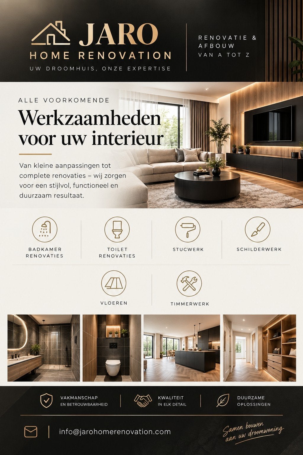 Renovatie en afbouw van a tot z, voor al uw klussen!, Diensten en Vakmensen, 24-uursservice
