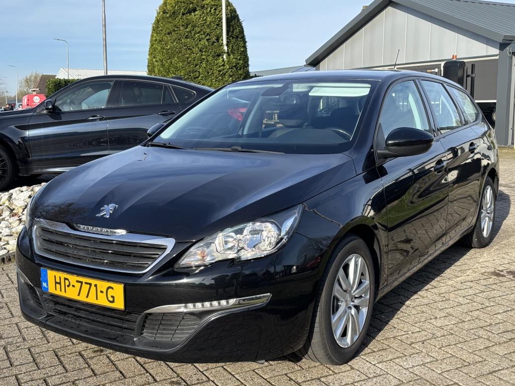 Peugeot 308 SW 1.6 Blue HDI Zwart 2015 (bj 2015), Auto's, Voorwielaandrijving, Gebruikt, 4 cilinders, Parkeersensor