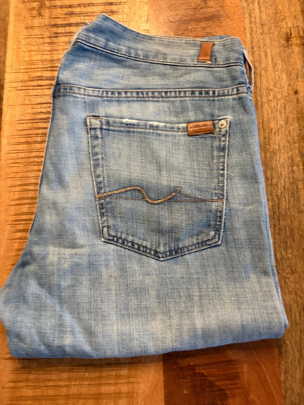 7 For All Mankind jeans maat 34, Ophalen of Verzenden, Zo goed als nieuw, Blauw, W33 - W34 (confectie 48/50)