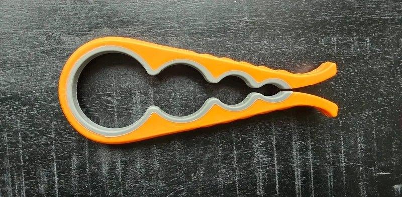 4-in-1 Sterke Potopener & Flessenopener - Antislip Grip, Ophalen of Verzenden, Nieuw, Oranje, Overige typen