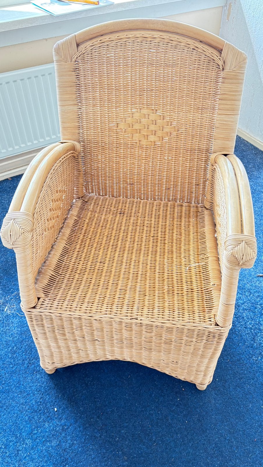 Mooie rieten stoel, Kinderen en Baby's, Kinderkamer | Tafels en Stoelen, Ophalen, Gebruikt, Stoel(en)