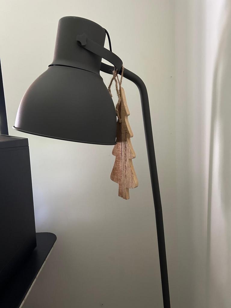 IKEA Staande Lamp Industrieel Mat Grijs, Ophalen, Gebruikt, Metaal, 100 tot 150 cm