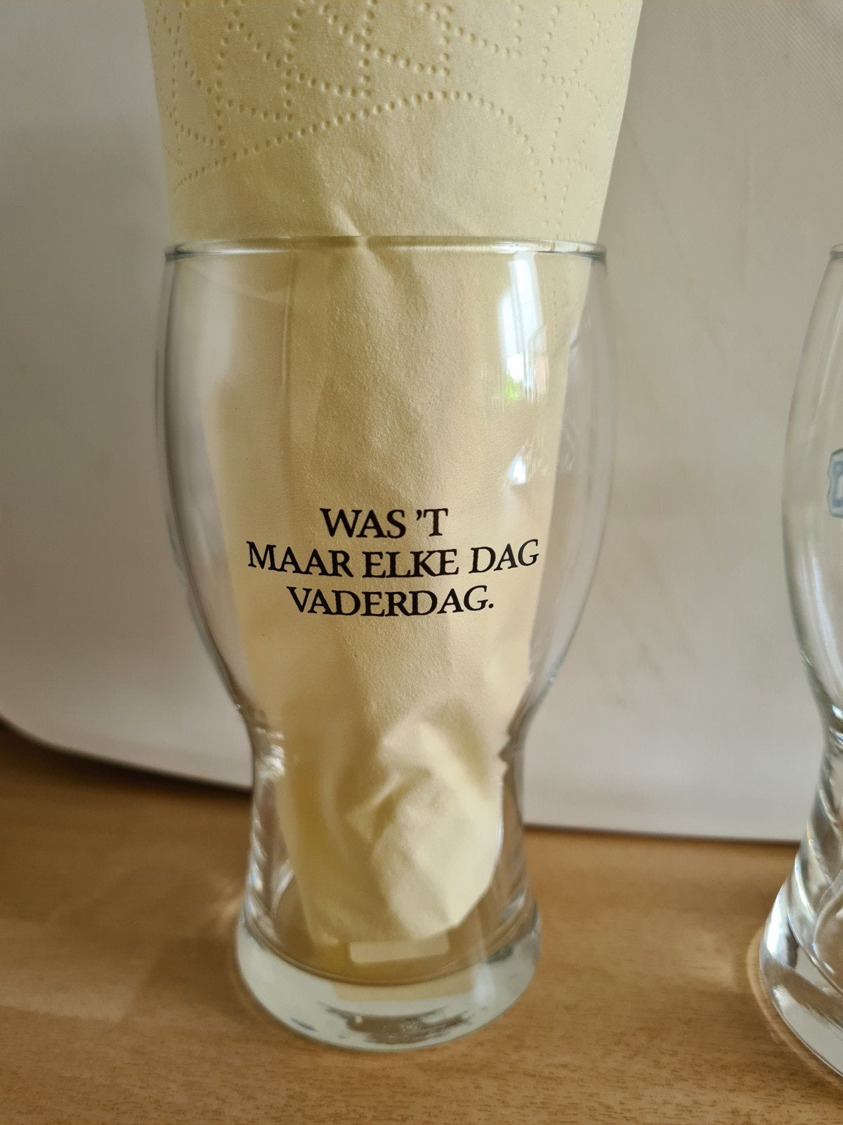 Heineken vaderdag bierglas, Ophalen of Verzenden, Zo goed als nieuw, Glas of Glazen, Heineken