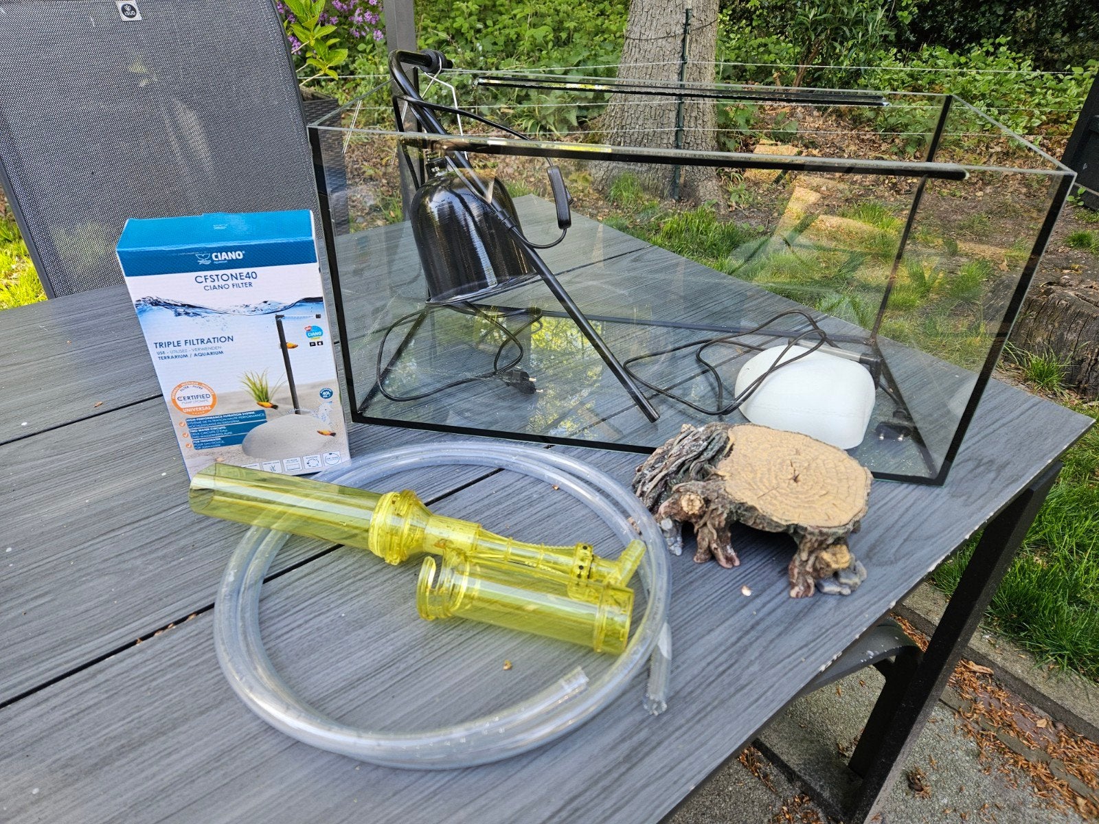glazen aquarium bak, Ophalen of Verzenden, Zo goed als nieuw, Leeg aquarium, Tetra