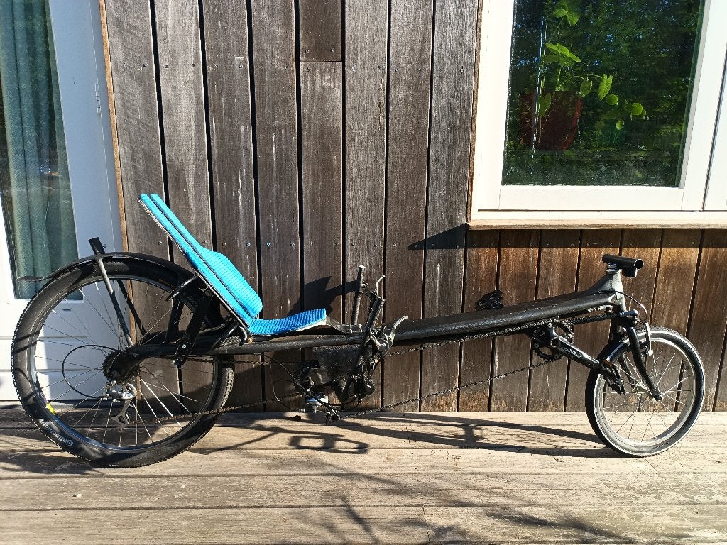 Ligfiets Carbon, Gebruikt, Velgrem, Onderstuur, Ophalen