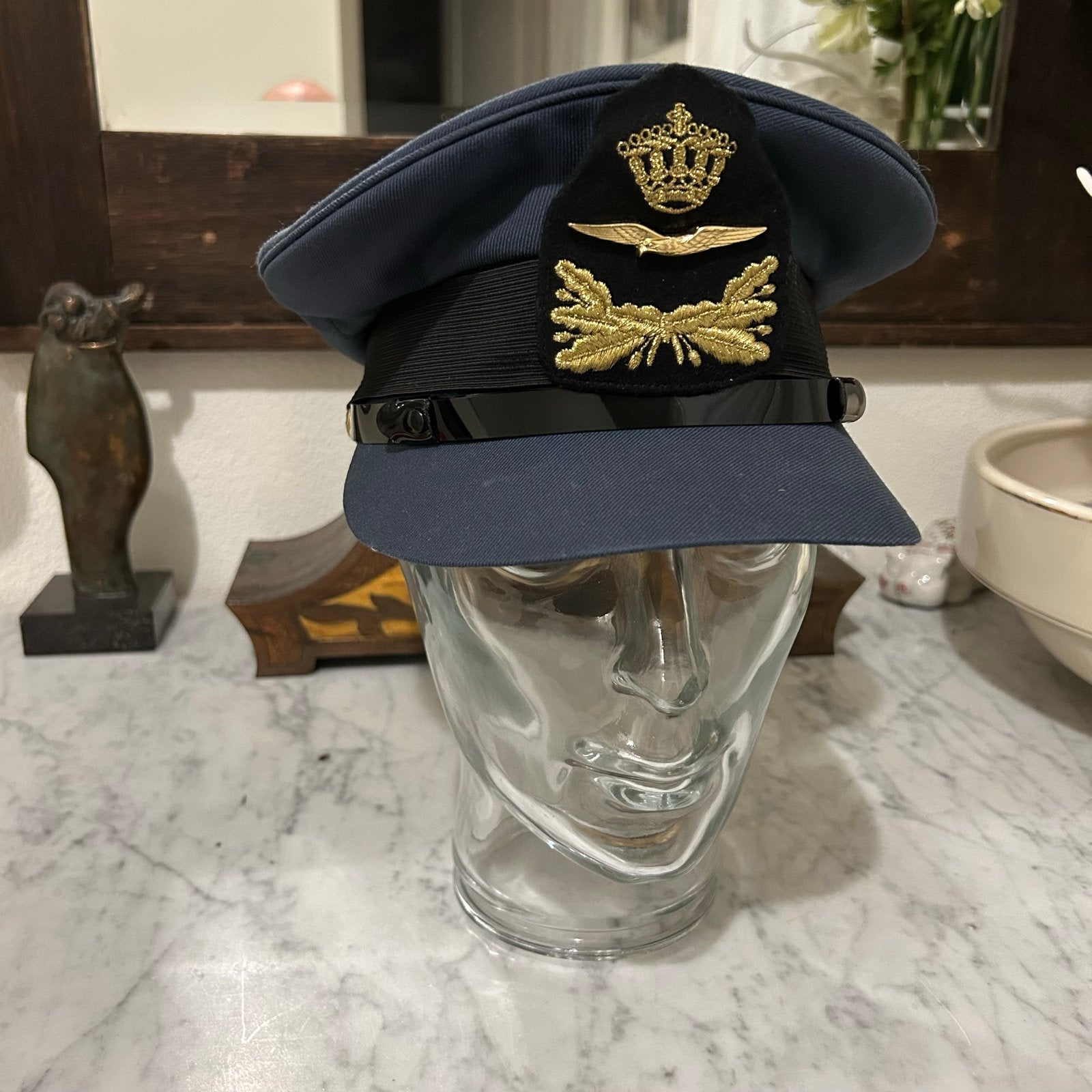 KLM Hassing Amersfoort Maat 56 Luchtmacht Pet, Ophalen of Verzenden, Luchtmacht, Nederland, Helm of Baret
