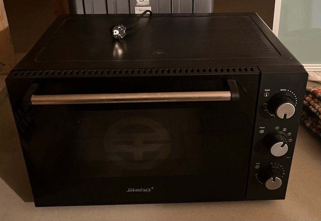 Steba oven 60L, Ophalen, Gebruikt, Zwart, 50 tot 100 cm