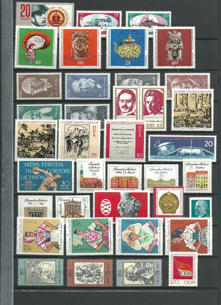 DDR, jaargang 1971, helemaal kompleet, Postfris., Ophalen of Verzenden, DDR, Postfris