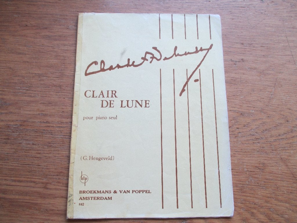 DEBUSSY - CLAIRE DE LUNE - PIANO, Muziek en Instrumenten, Bladmuziek, Gebruikt, Klassiek, Ophalen of Verzenden, Artiest of Componist