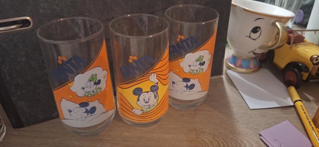 Fanta disney glazen uit 1987 (12426), Gebruikt, Gebruiksvoorwerp, ., Fanta