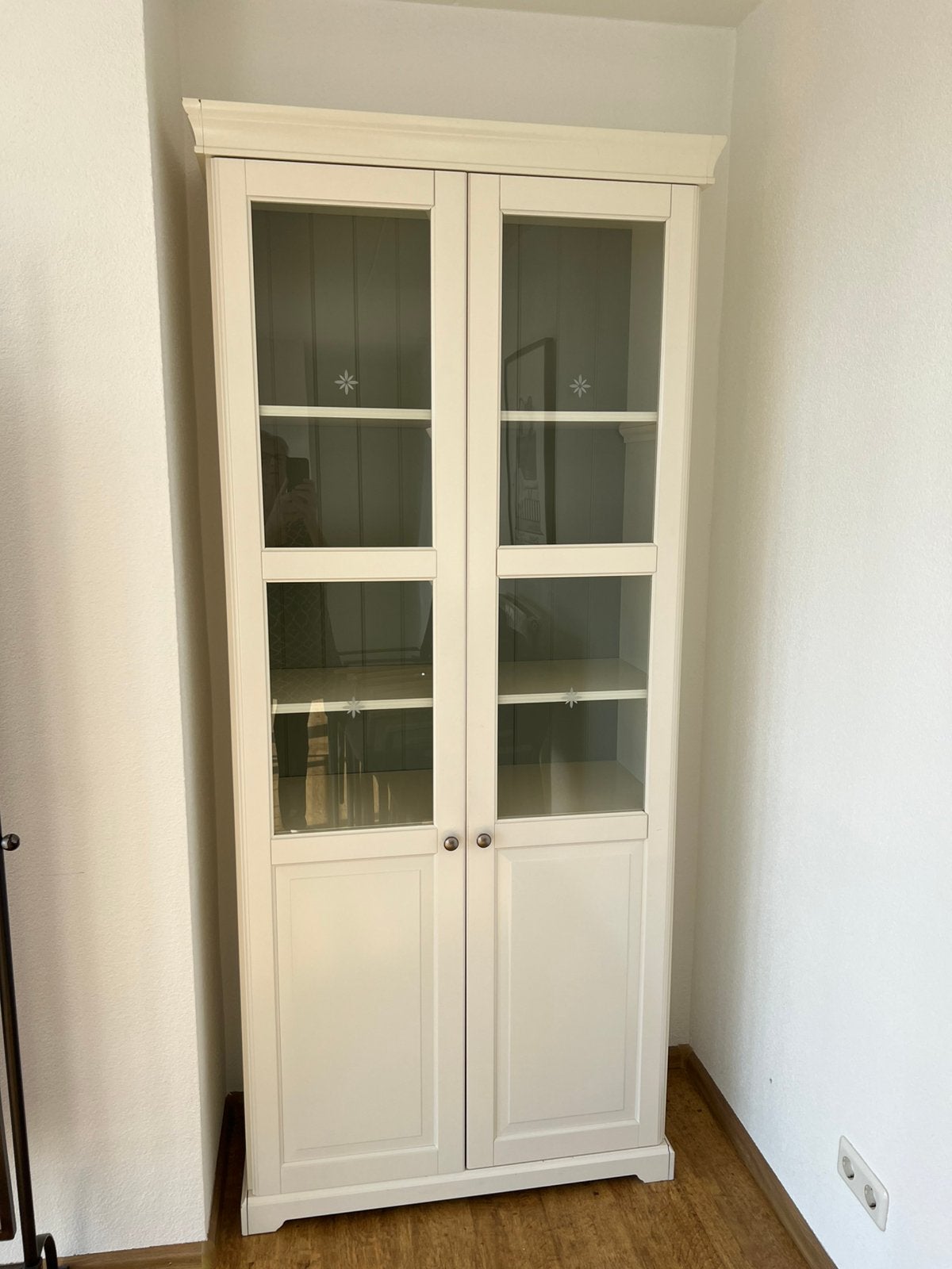 Ikea vitrine kast gebruikt!, Huis en Inrichting, Ophalen, 200 cm of meer, 50 tot 100 cm, 25 tot 50 cm