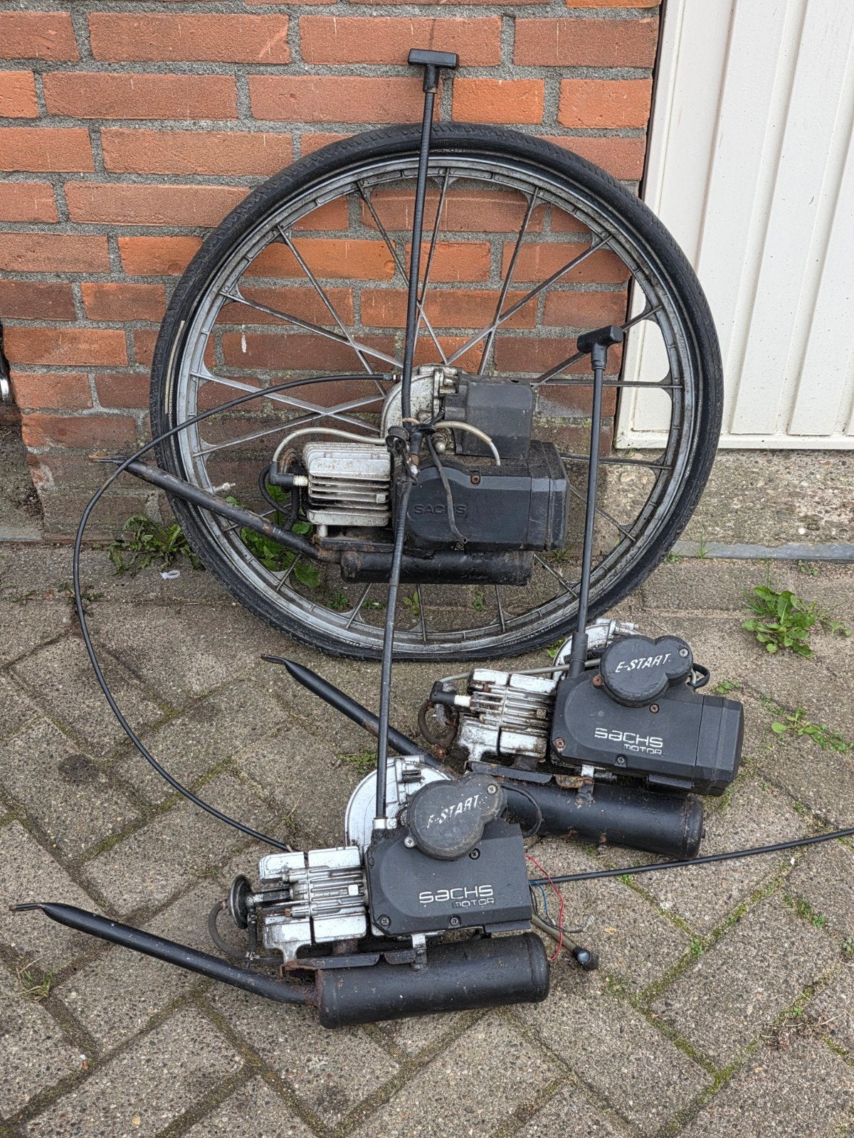 Drie Spartamet motorblokken - Sachs E-Start, Ophalen, Gebruikt, Spartamet