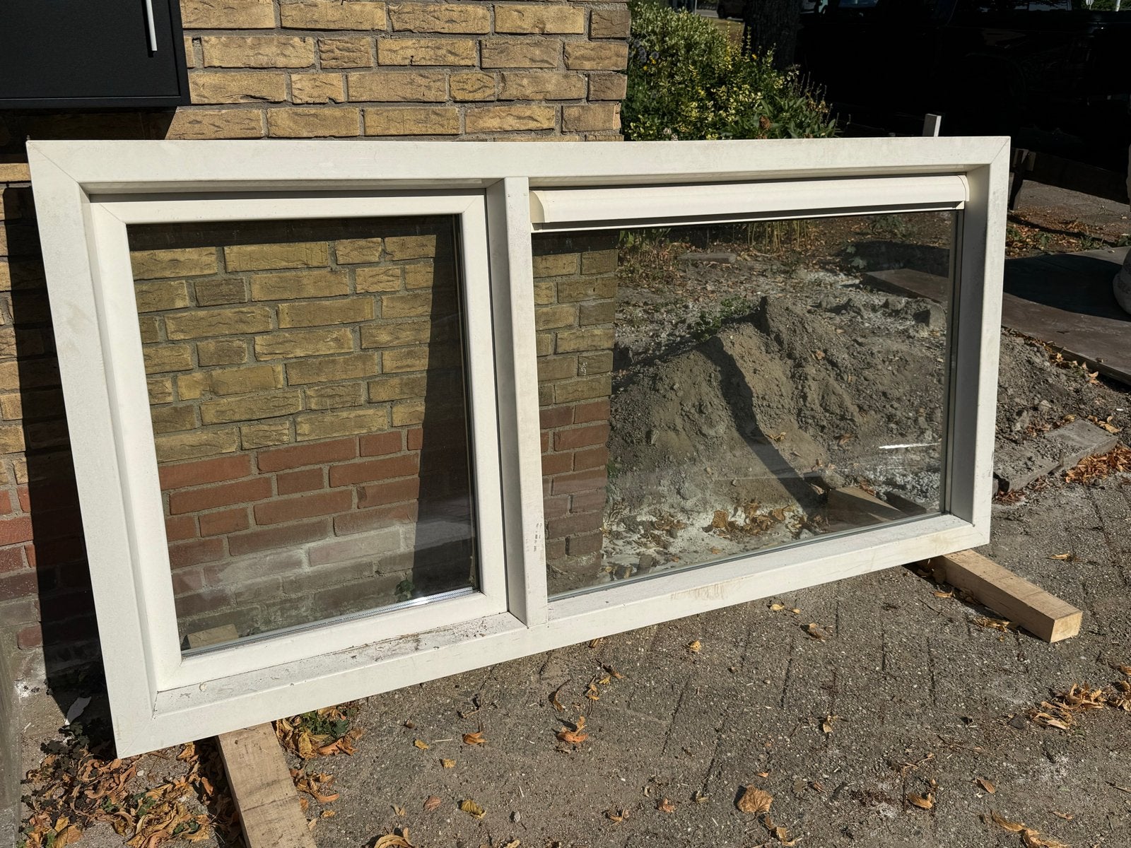 Kunststof kozijn dakkapel - 109x223,6cm (buitenwerks), Doe-het-zelf en Verbouw, Glas en Ramen, Ophalen, Gevelraam of Ruit, Gebruikt