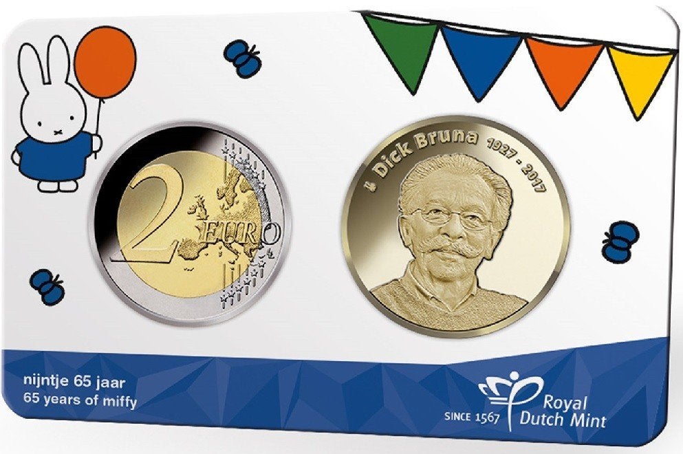 Coincard "65 Jaar Nijntje" 2020 in BU kwaliteit., Verzenden, Overige landen, 2 euro