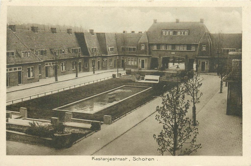 701-145-035 Schoten Kastanjestraat, Verzenden, Voor 1920, Noord-Holland