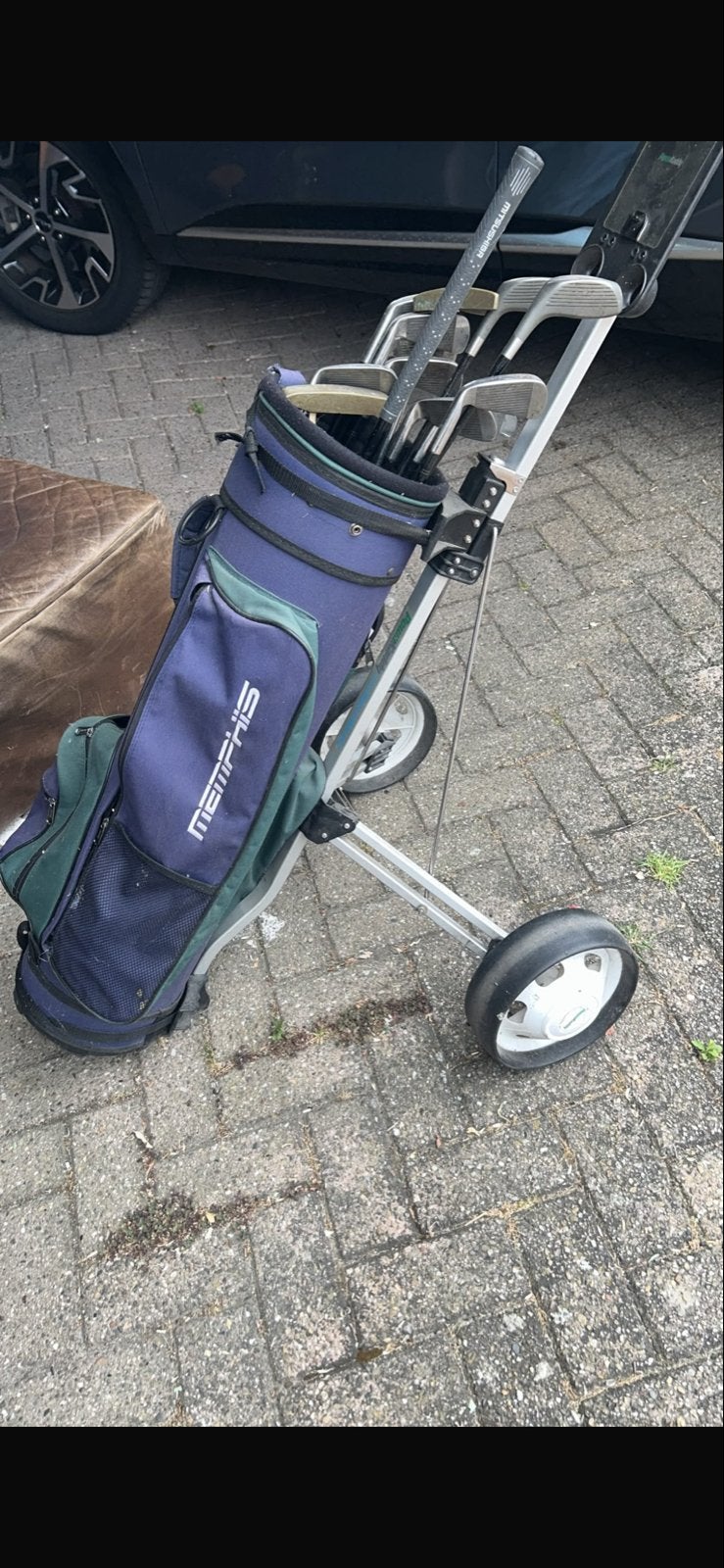 Golfset met tas en trolley, Ophalen, Gebruikt, Set