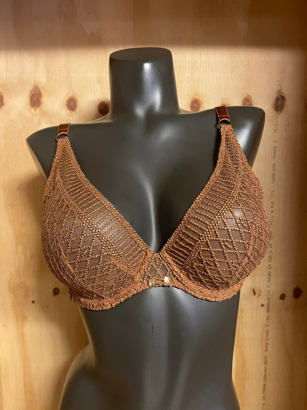 Aubade triangel bh 85c model stardust dream, Verzenden, Bruin, BH
