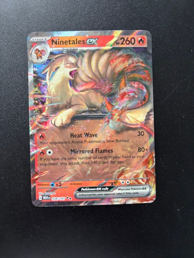 Ninetales ex (MEW 038), Hobby en Vrije tijd, Verzamelkaartspellen | Pokémon, Ophalen of Verzenden, Zo goed als nieuw