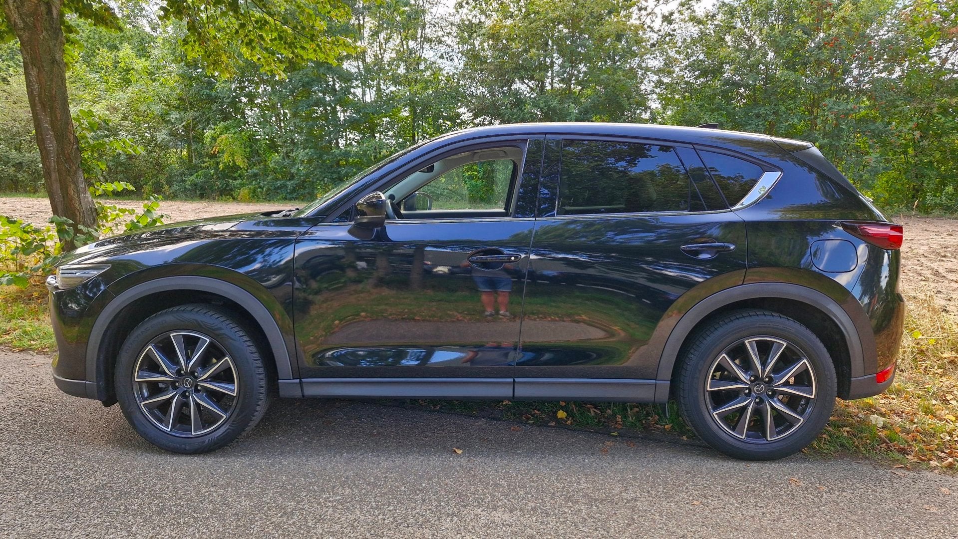 Mazda CX-5 2.5 SkyActiv-G 192 GT-M 4WD 195PK Automaat | Lede, Auto's, Gebruikt, 2000 kg, Zwart, Bedrijf
