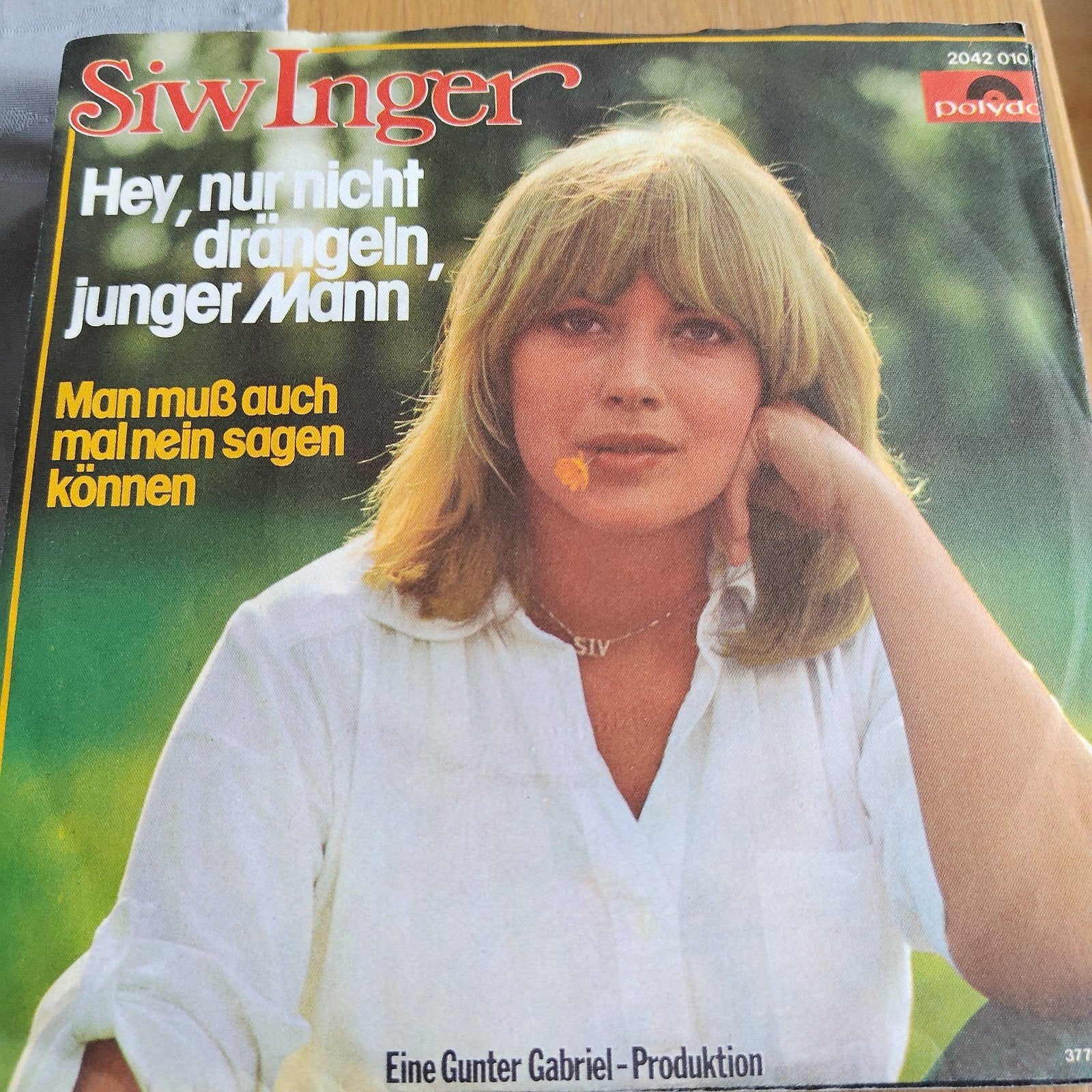 Siw Inger - Hey, nur nicht drängeln, junger Mann (Vinyl), Gebruikt, 7 inch, EP, Fotohoes