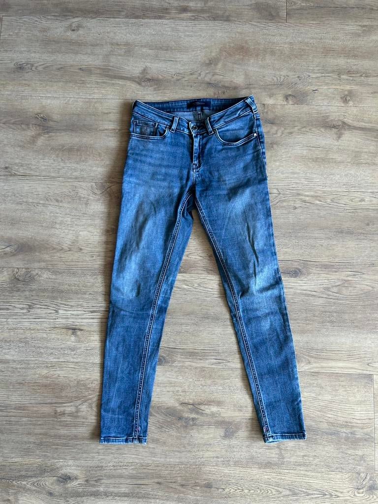 Scotch & Soda | Mid rise skinny jeans | Maat 27/30 | Bohemie, Kleding | Dames, Ophalen of Verzenden, Zo goed als nieuw, Blauw