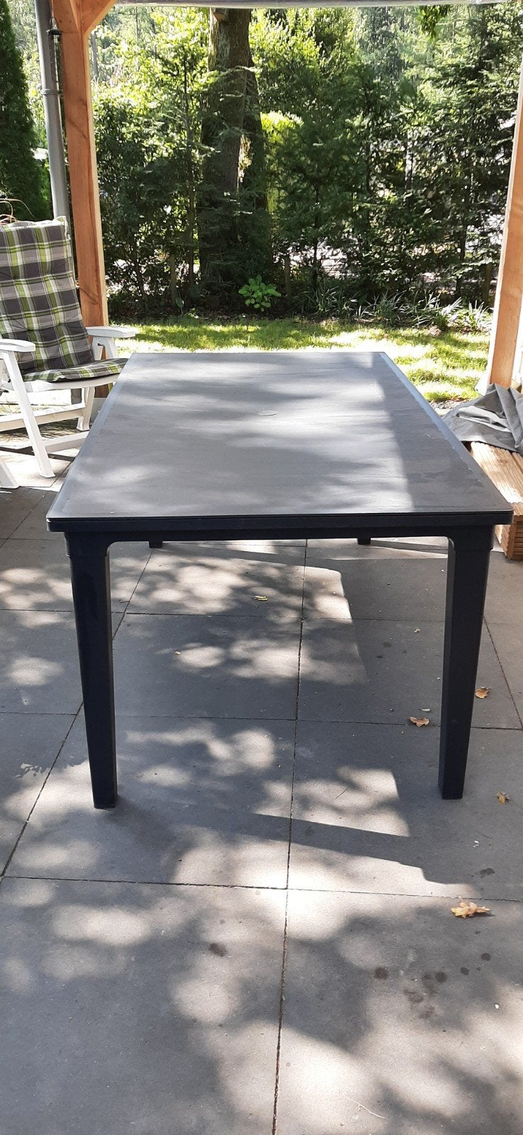 prima kunstof tafel in Bennekom, kleur zwart/antr.165/93, Ophalen, Gebruikt, Rechthoekig, Kunststof