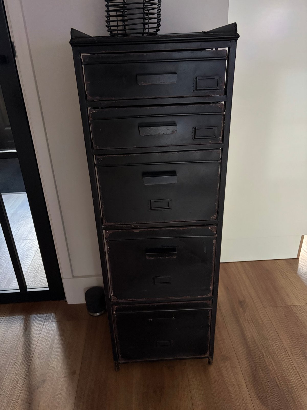 Be Pure ladenkastje - Zwart metaal, Huis en Inrichting, Kasten | Ladekasten, Ophalen, Minder dan 50 cm, Gebruikt, 5 laden of meer