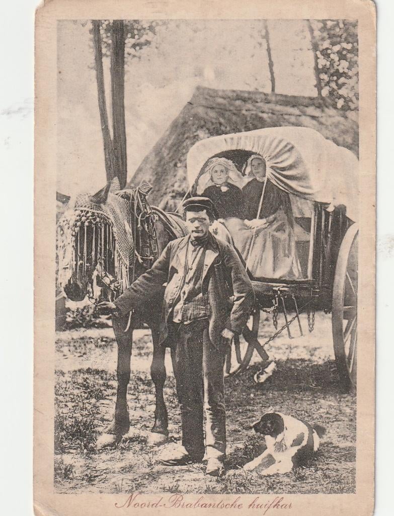 Brabants Dorpsleven - Noord-Brabantsche huifkar, Ophalen of Verzenden, 1920 tot 1940, Gelopen, Noord-Brabant