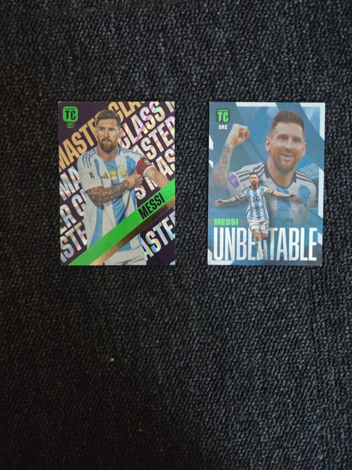 2 messi kaarten voetbal, Verzamelen, Ophalen of Verzenden, Zo goed als nieuw, Buitenlandse clubs