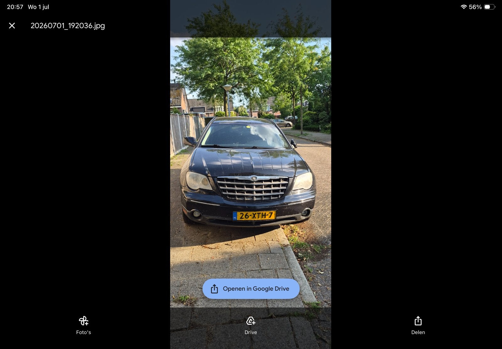 Chrysler pacifica 2008 Zwart V6, Auto's, Chrysler, 1685 kg, 700 kg, 1960 kg, Zwart