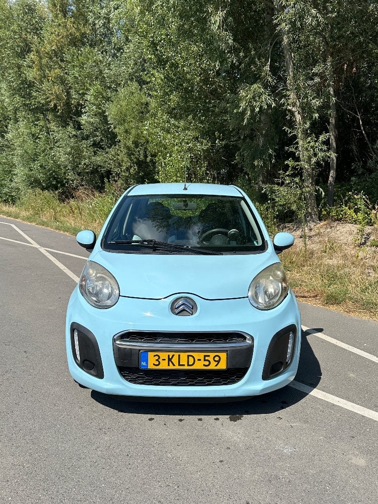 Citroën C1 1.0i 68PK 5D 2013 Blauw, Auto's, Voorwielaandrijving, Stof, Zwart, C1