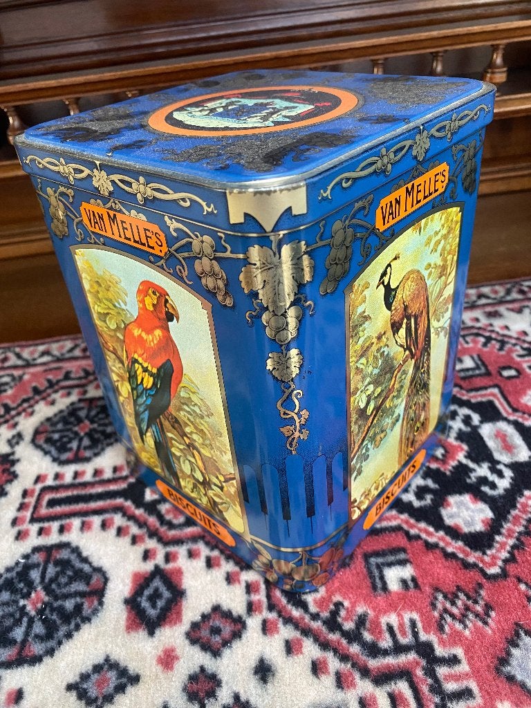 Blik Van Melle biscuits, Verzamelen, Blikken, Ophalen of Verzenden, Gebruikt, Koek(jes), Overige merken
