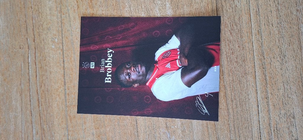 Spelerskaart; Brian Brobbey # Ajax Amsterdam, Ophalen of Verzenden, Nieuw, Ajax, Spelerskaart