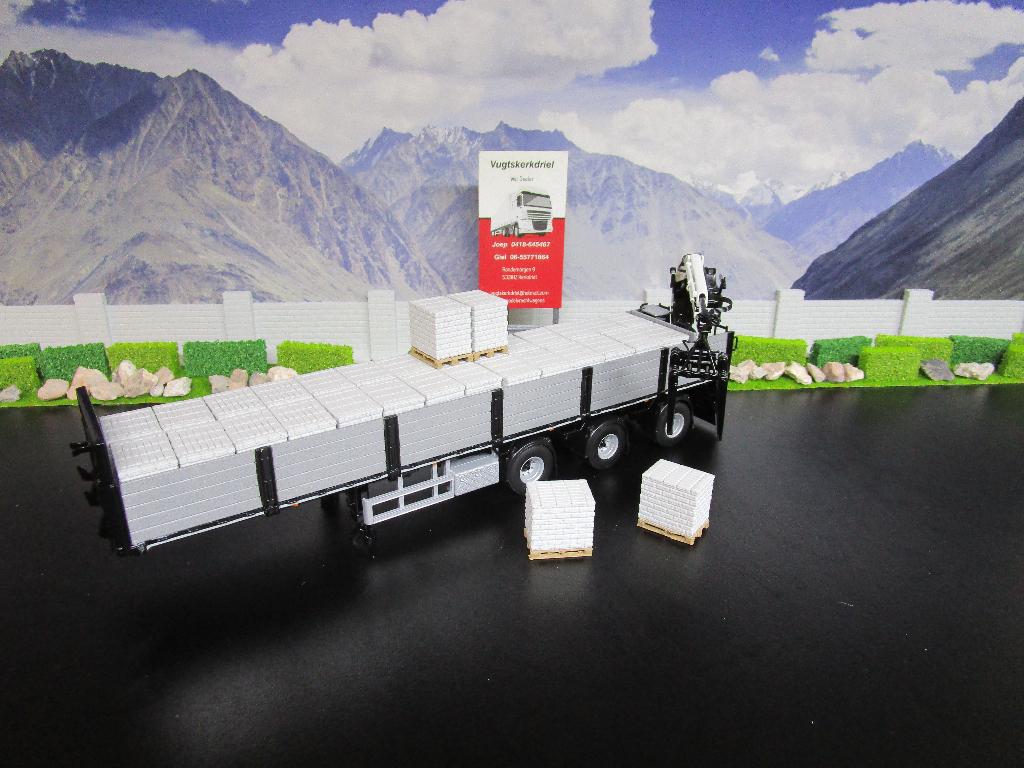 Lading Stenen Licht Grijs "Zie Omschrijving, Ex Wsi Oplegger, Hobby en Vrije tijd, Modelauto's | 1:50, Ophalen, Nieuw, Bus of Vrachtwagen