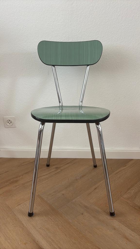 Groene Vintage Stoel, Huis en Inrichting, Stoelen, Ophalen, Zo goed als nieuw, Overige kleuren, Eén