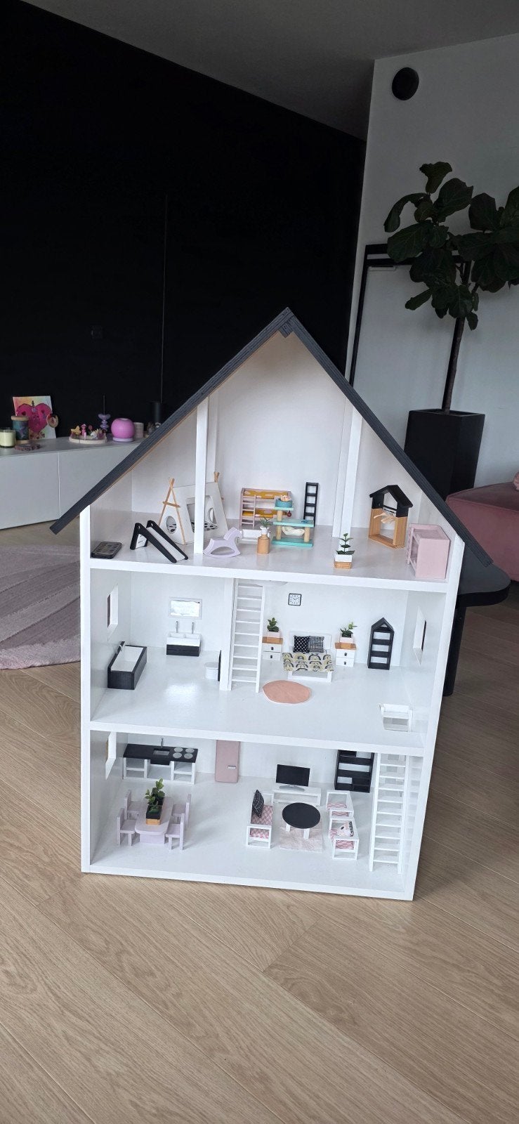 Poppenhuis hout met meubels Project Dollhouse, Ophalen