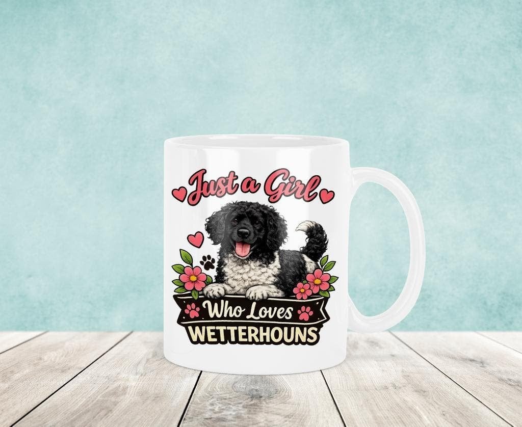 Just a Girl Who Loves Wetterhouns - Wetterhoun Mok, Verzenden, Keramiek, Nieuw, Overige stijlen