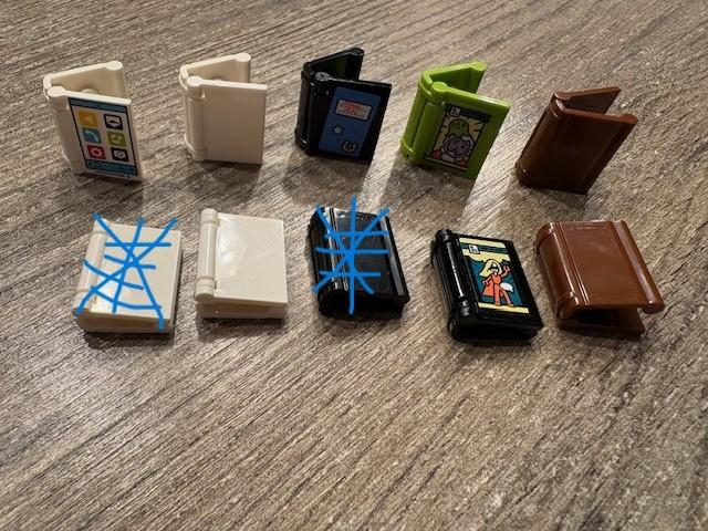 lego boekjes voor- en achterkant in 4 kleuren (zie foto), Ophalen of Verzenden, Zo goed als nieuw, Accessoire, Lego