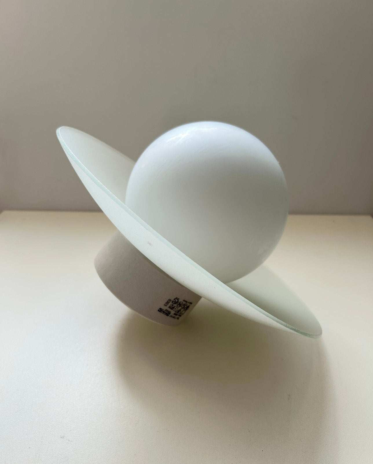 Ikea Kalkant plafondlamp wandlamp, Huis en Inrichting, Ophalen of Verzenden, Zo goed als nieuw, Glas