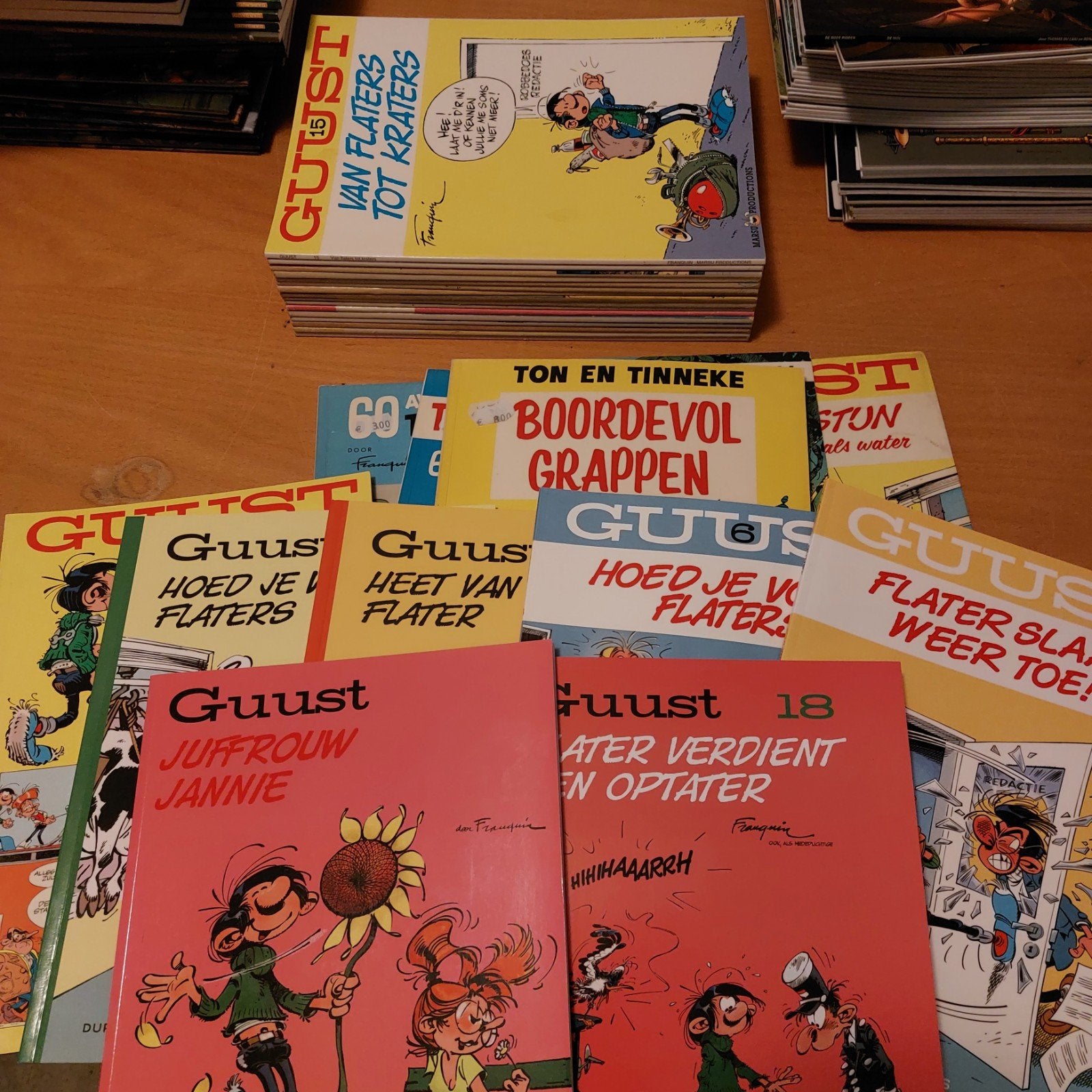 Verzameling Guust Flater oa complete serie 0 t/m 15, Complete serie of reeks, Ophalen of Verzenden, Zo goed als nieuw