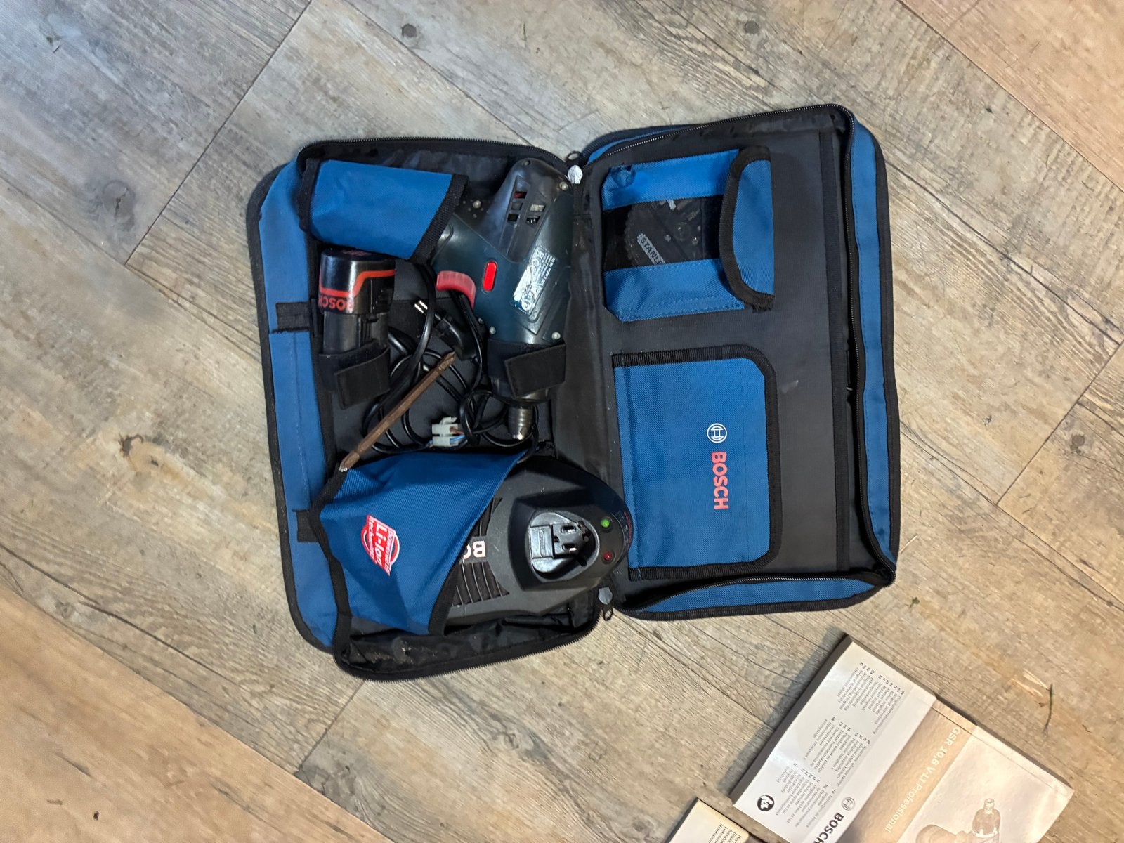 Bosch Professional GSR 10,8 V-LI Schroefmachine Set, Doe-het-zelf en Verbouw, Ophalen, Gebruikt, Variabele snelheid, Boor- en Schroefmachine