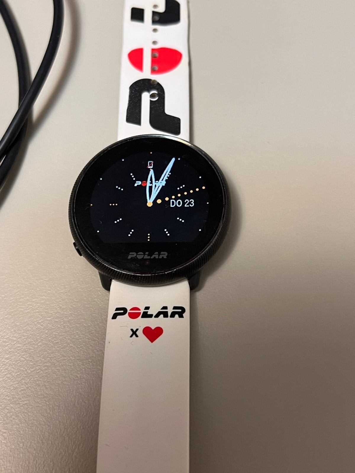 Polar Ignite 2 Smartwatch met extra bandjes, Verzenden, Wit, Zo goed als nieuw, Waterdicht